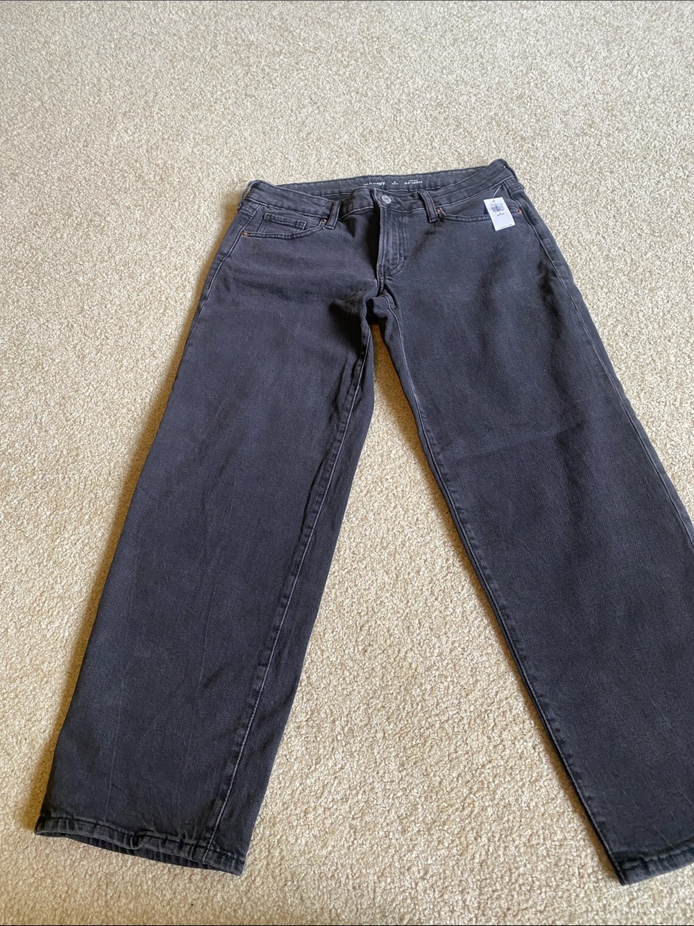 Old Navy Charcoal Wide-Leg Jeans